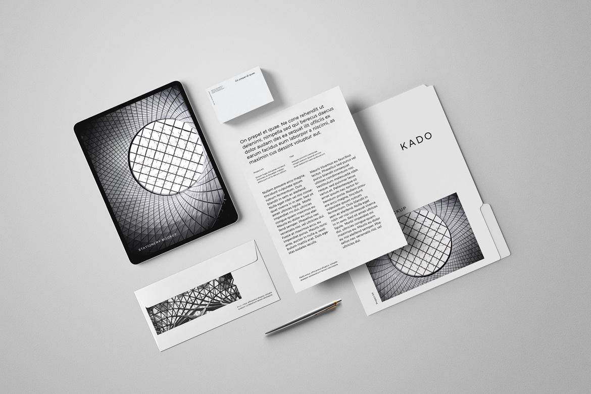 6款华丽VI设计信封信纸名片档案袋画册iPad平板MacBook电脑PS贴图样机模板 Stationery Mockup 样机素材 第9张-素材湾丨精选海外优质设计素材资源 6款华丽VI设计信封信纸名片档案袋画册iPad平板MacBook电脑PS贴图样机模板 Stationery Mockup 样机素材 sucaiwan.com