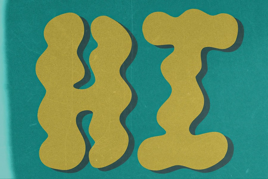 现代复古品牌海报徽标设计装饰英文字体安装包 Jump Up — Wavy Groovy Font Duo 设计素材 sucaiwan.com