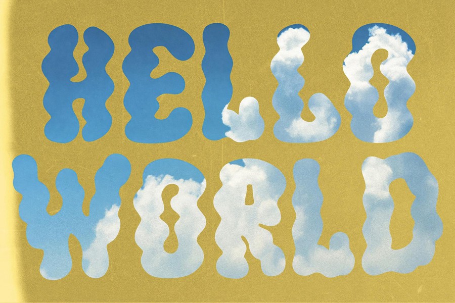 现代复古品牌海报徽标设计装饰英文字体安装包 Jump Up — Wavy Groovy Font Duo 设计素材 sucaiwan.com