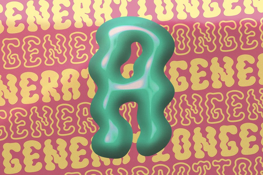 现代复古品牌海报徽标设计装饰英文字体安装包 Jump Up — Wavy Groovy Font Duo 设计素材 sucaiwan.com