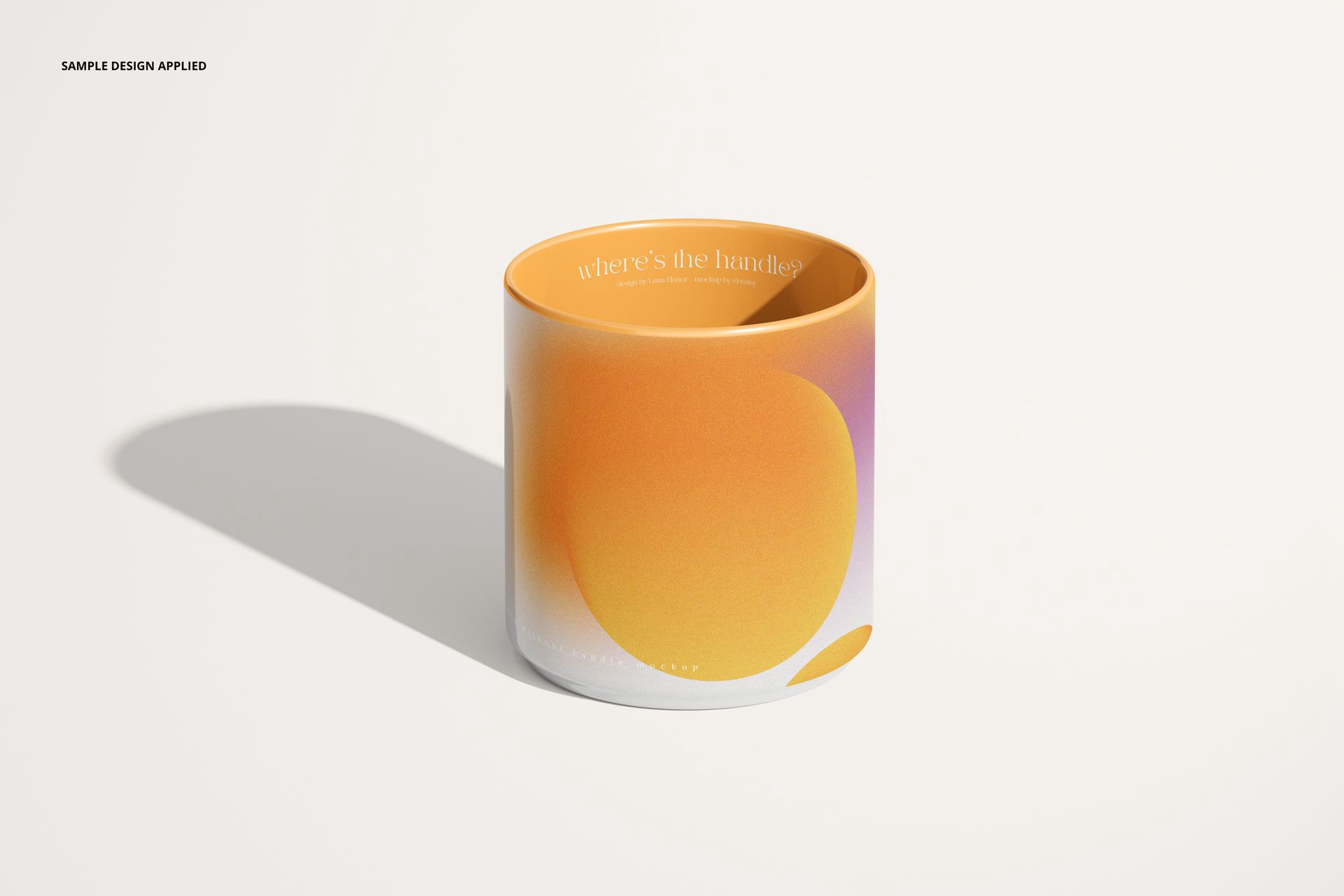 7款高级茶杯马克杯陶瓷杯印花图案VI设计PS展示贴图样机模板素材 Mug without Handle Mockup Set , 第7张-素材湾丨精选海外优质设计素材资源 7款高级茶杯马克杯陶瓷杯印花图案VI设计PS展示贴图样机模板素材 Mug without Handle Mockup Set , sucaiwan.com