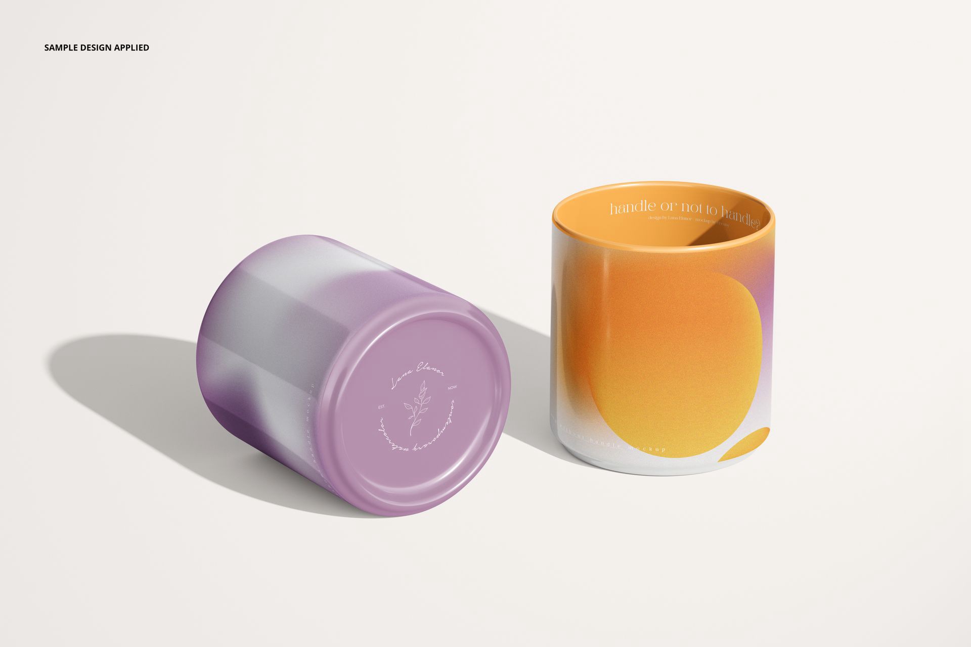 7款高级茶杯马克杯陶瓷杯印花图案VI设计PS展示贴图样机模板素材 Mug without Handle Mockup Set , 第9张-素材湾丨精选海外优质设计素材资源 7款高级茶杯马克杯陶瓷杯印花图案VI设计PS展示贴图样机模板素材 Mug without Handle Mockup Set , sucaiwan.com