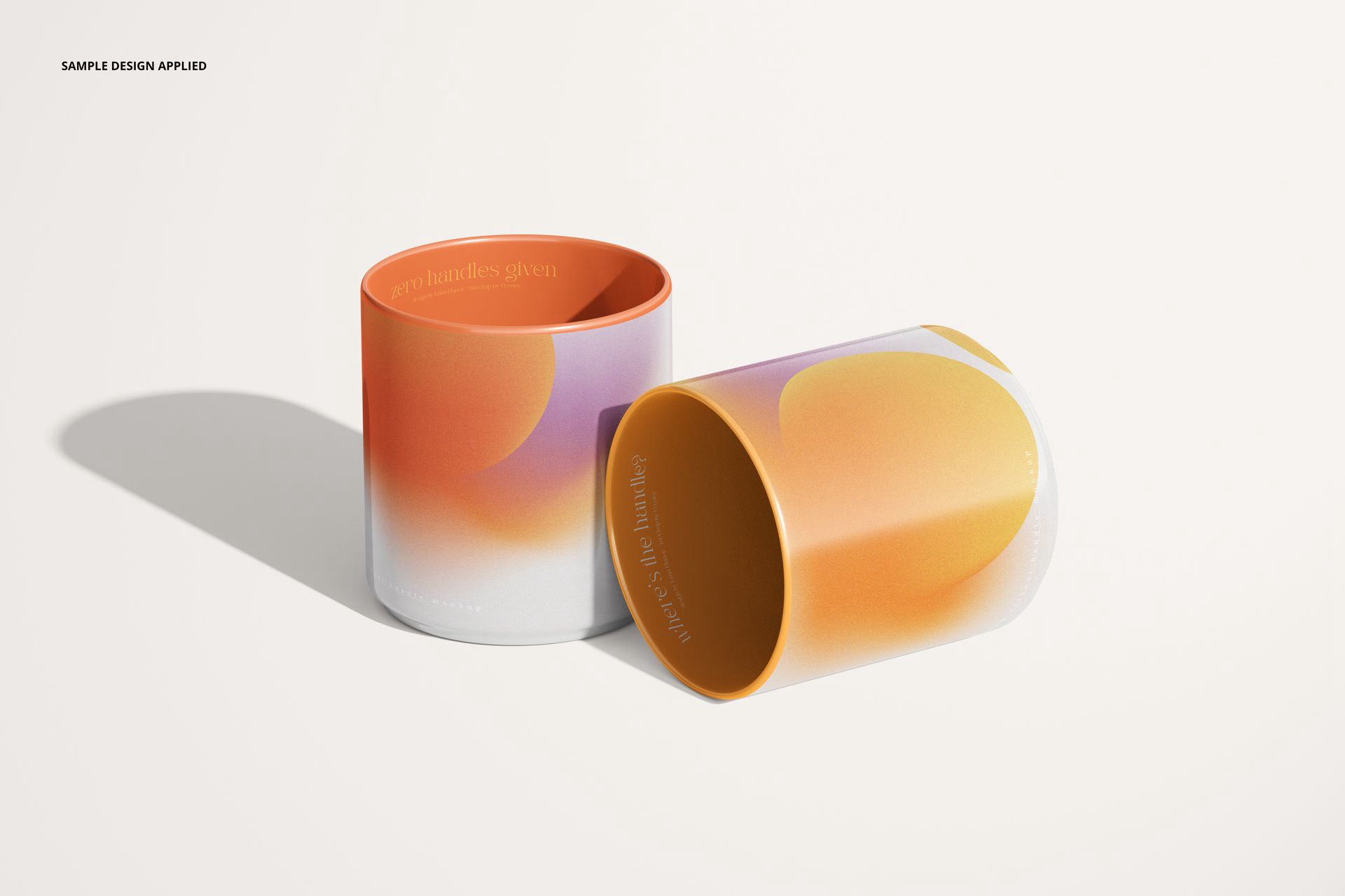 7款高级茶杯马克杯陶瓷杯印花图案VI设计PS展示贴图样机模板素材 Mug without Handle Mockup Set , 第10张-素材湾丨精选海外优质设计素材资源 7款高级茶杯马克杯陶瓷杯印花图案VI设计PS展示贴图样机模板素材 Mug without Handle Mockup Set , sucaiwan.com