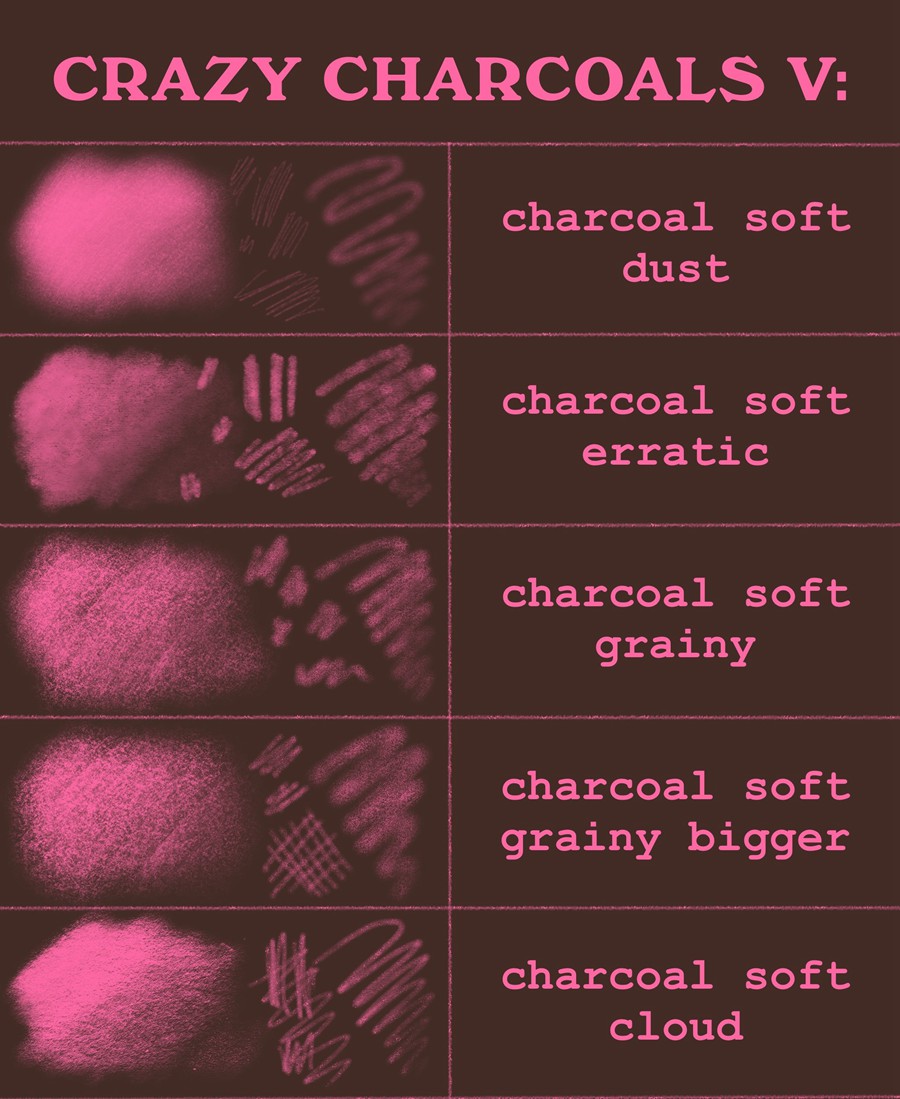 62款逼真木炭铅笔素描绘画混合Procreate笔刷套装Crazy charcoals – 62 coal brushes for Procreate 笔刷资源 第12张-素材湾丨精选海外优质设计素材资源 62款逼真木炭铅笔素描绘画混合Procreate笔刷套装Crazy charcoals – 62 coal brushes for Procreate 笔刷资源 sucaiwan.com