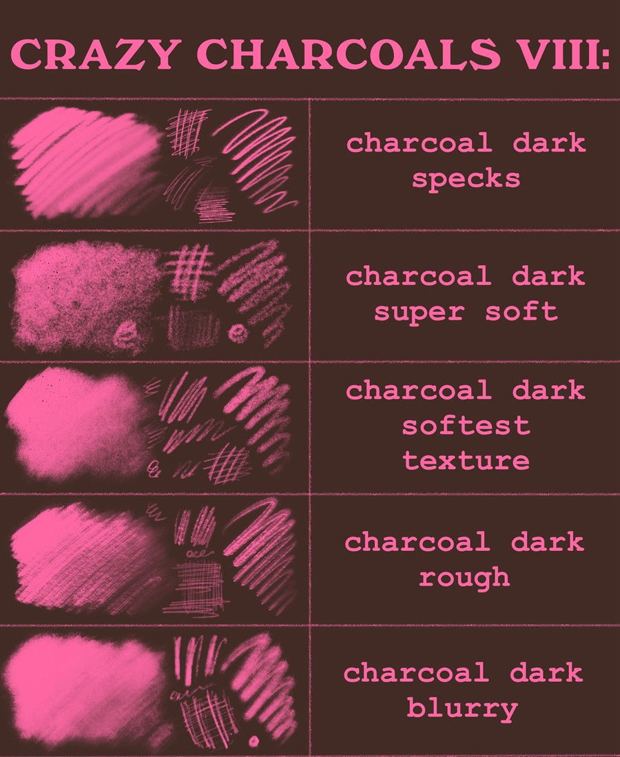 62款逼真木炭铅笔素描绘画混合Procreate笔刷套装Crazy charcoals – 62 coal brushes for Procreate 笔刷资源 第15张-素材湾丨精选海外优质设计素材资源 62款逼真木炭铅笔素描绘画混合Procreate笔刷套装Crazy charcoals – 62 coal brushes for Procreate 笔刷资源 sucaiwan.com