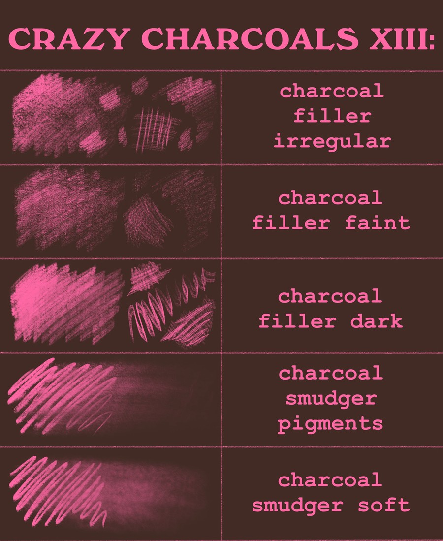 62款逼真木炭铅笔素描绘画混合Procreate笔刷套装Crazy charcoals – 62 coal brushes for Procreate 笔刷资源 第20张-素材湾丨精选海外优质设计素材资源 62款逼真木炭铅笔素描绘画混合Procreate笔刷套装Crazy charcoals – 62 coal brushes for Procreate 笔刷资源 sucaiwan.com
