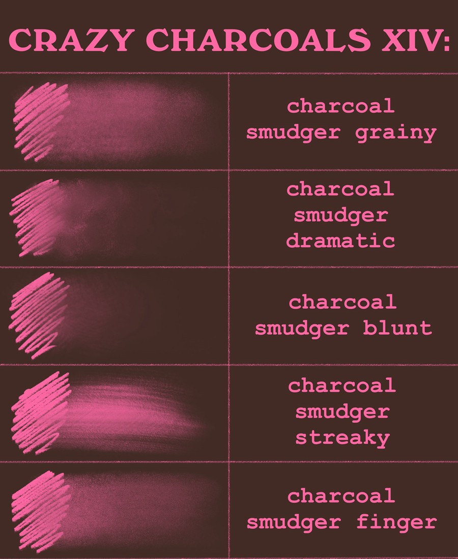 62款逼真木炭铅笔素描绘画混合Procreate笔刷套装Crazy charcoals – 62 coal brushes for Procreate 笔刷资源 第21张-素材湾丨精选海外优质设计素材资源 62款逼真木炭铅笔素描绘画混合Procreate笔刷套装Crazy charcoals – 62 coal brushes for Procreate 笔刷资源 sucaiwan.com