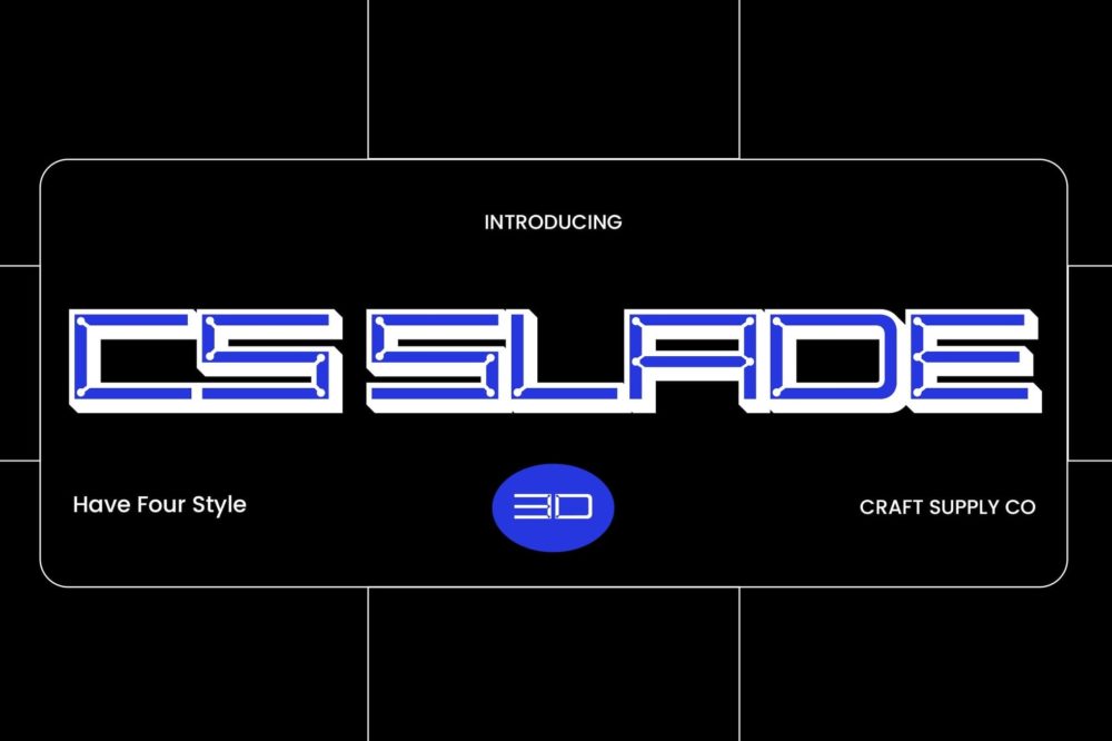 现代时尚科技海报品牌徽标设计无衬线英文字体安装包 Slade 3D 设计素材 第1张-素材湾丨精选海外优质设计素材资源 现代时尚科技海报品牌徽标设计无衬线英文字体安装包 Slade 3D 设计素材 sucaiwan.com