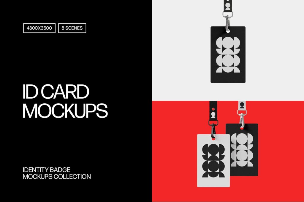 8款现代极简ID卡片工作牌工作证挂牌挂绳设计展示PSD样机套装ID Card Mockups 样机素材 第1张-素材湾丨精选海外优质设计素材资源 8款现代极简ID卡片工作牌工作证挂牌挂绳设计展示PSD样机套装ID Card Mockups 样机素材 sucaiwan.com