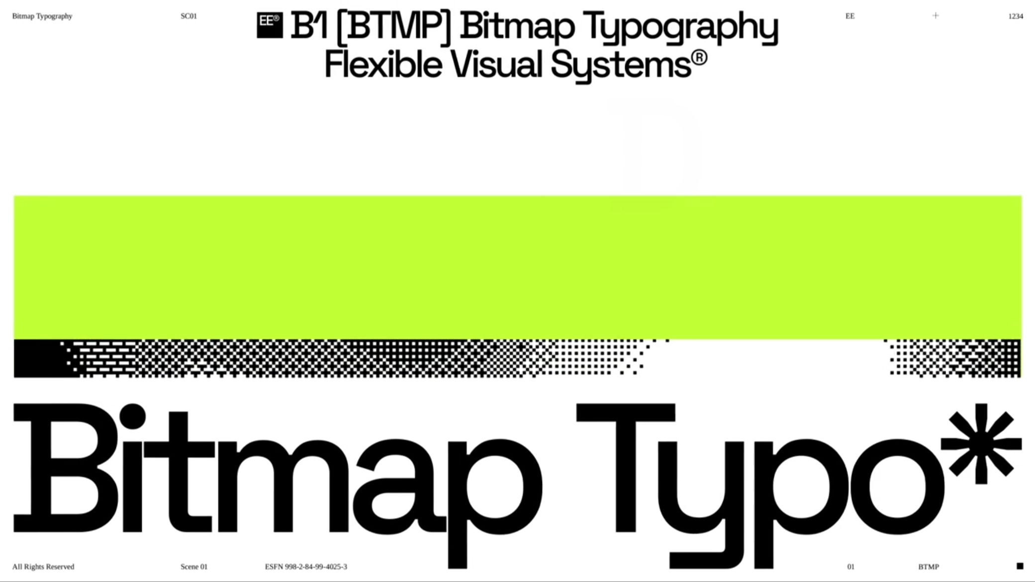 现代3D几何位图像素艺术视频标题排版片头AE设计模板Bitmap Typography 影视音频 sucaiwan.com