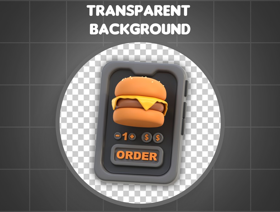 20款工业风3D质感订餐外卖送餐图标Icons设计FBX/OBJ/PNG格式素材 3D Icon Food Delivery 图标素材 sucaiwan.com