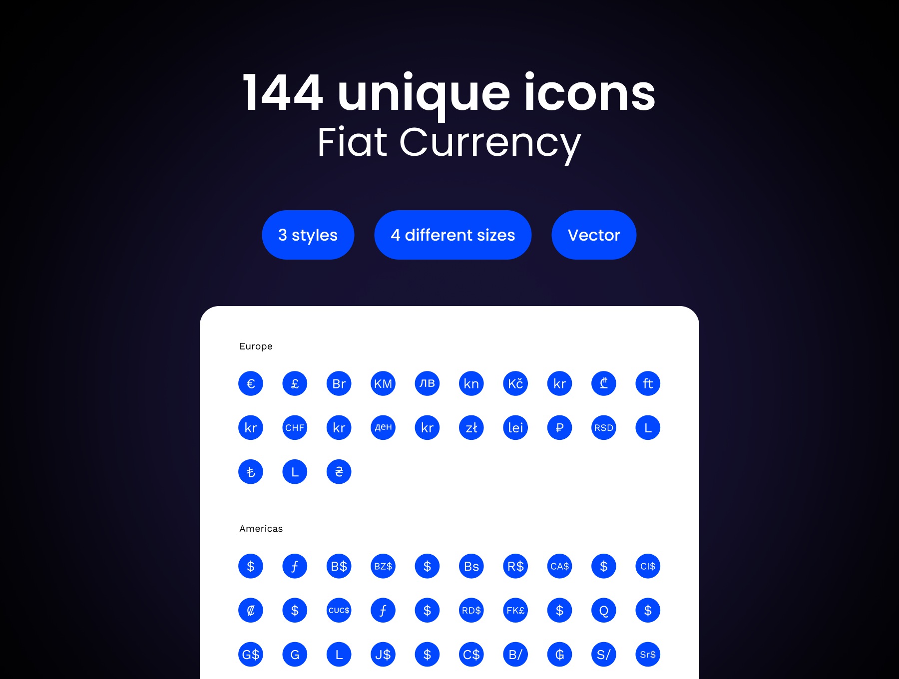 270+款时尚加密货币虚拟货币符号图标设计Figma/PNG/AI格式素材 Currency Icons: Crypto and Fiat 图标素材 sucaiwan.com