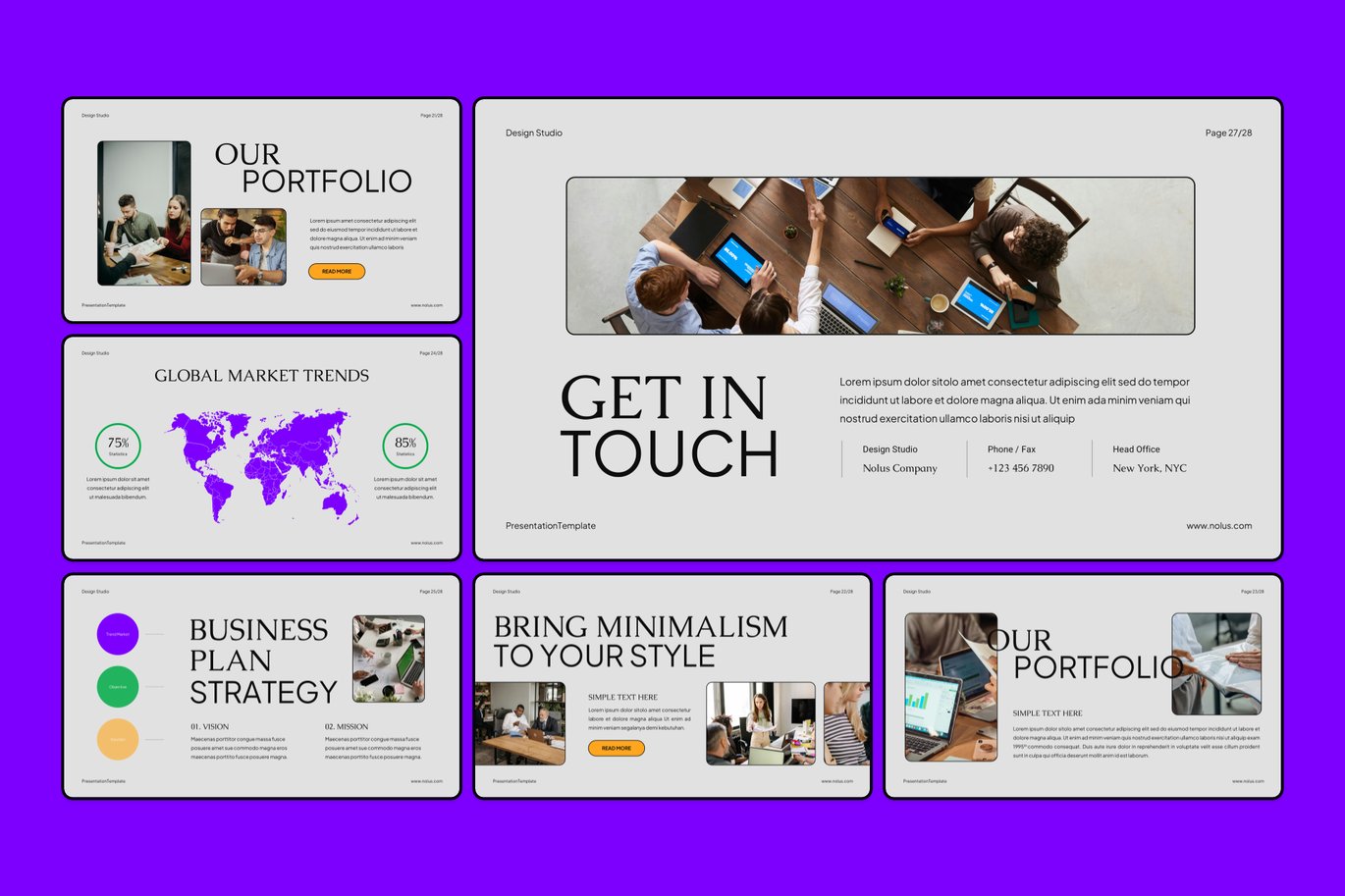 现代创意品牌营销策划演示文稿设计powerpoint+keynote模板 Nolus – Creative Company Profile Powerpoint+keynote 幻灯图表 第5张-素材湾丨精选海外优质设计素材资源 现代创意品牌营销策划演示文稿设计powerpoint+keynote模板 Nolus – Creative Company Profile Powerpoint+keynote 幻灯图表 sucaiwan.com