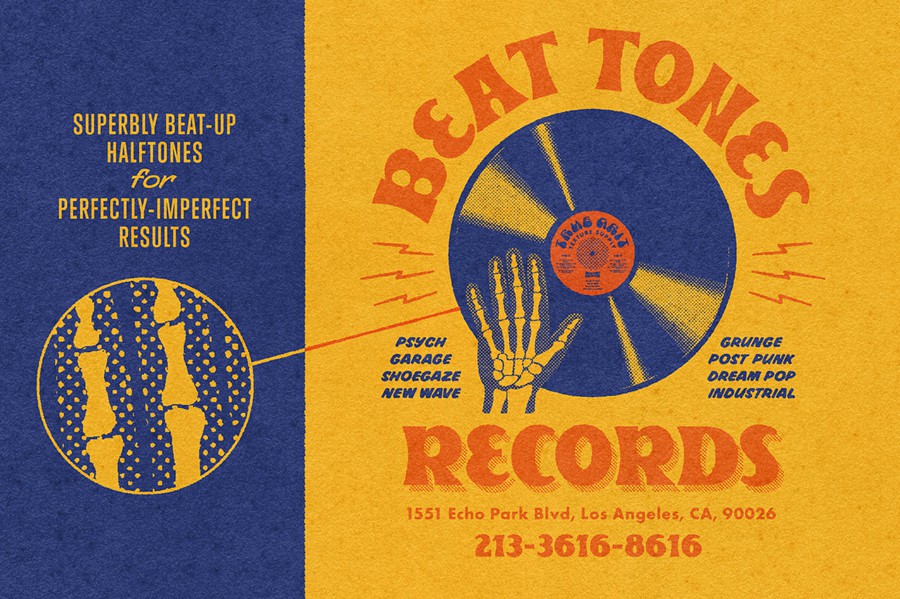 70+复古半调系统漫画低保真点画线条肌理PS和Procreate笔刷预设套装Beat Tones Distressed Halftone Brushes , 第2张-素材湾丨精选海外优质设计素材资源 70+复古半调系统漫画低保真点画线条肌理PS和Procreate笔刷预设套装Beat Tones Distressed Halftone Brushes , sucaiwan.com