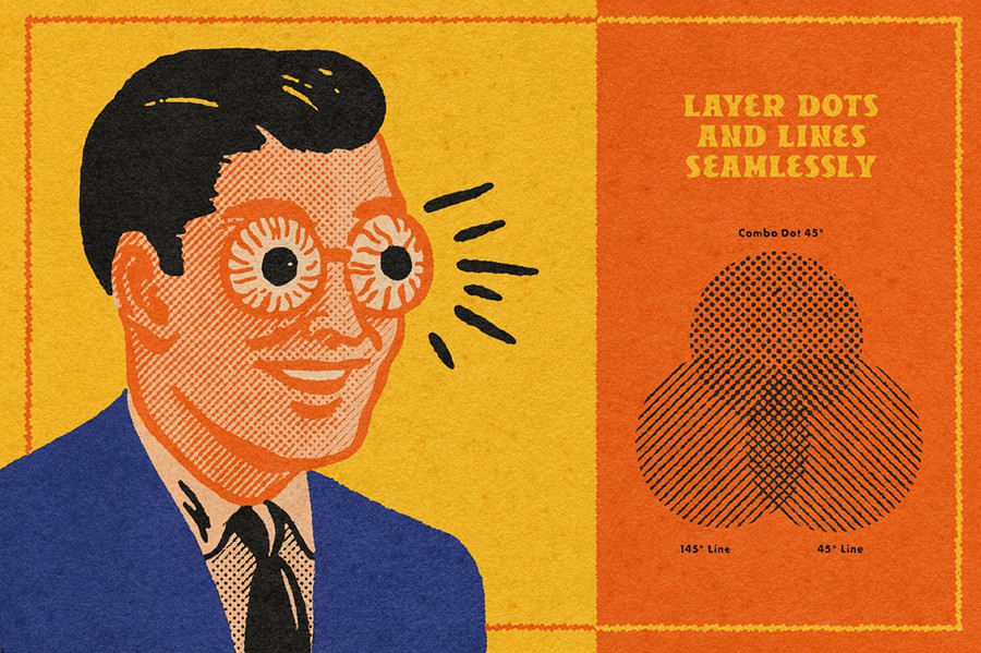 70+复古半调系统漫画低保真点画线条肌理PS和Procreate笔刷预设套装Beat Tones Distressed Halftone Brushes , 第7张-素材湾丨精选海外优质设计素材资源 70+复古半调系统漫画低保真点画线条肌理PS和Procreate笔刷预设套装Beat Tones Distressed Halftone Brushes , sucaiwan.com