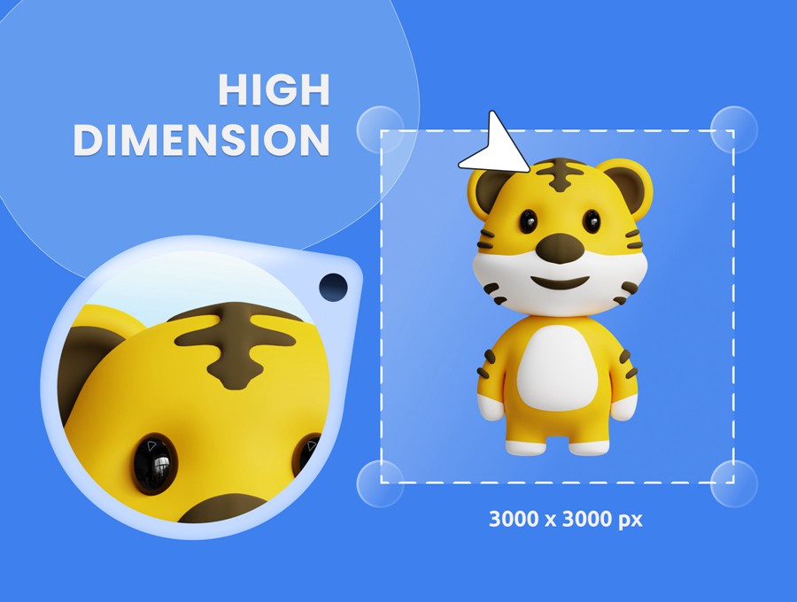 20款可爱卡通动物3D插画插图图标Icons设计Blender/FBX/PNG格式素材 3D Cute Animals Illustrations Pack 图标素材 第3张-素材湾丨精选海外优质设计素材资源 20款可爱卡通动物3D插画插图图标Icons设计Blender/FBX/PNG格式素材 3D Cute Animals Illustrations Pack 图标素材 sucaiwan.com