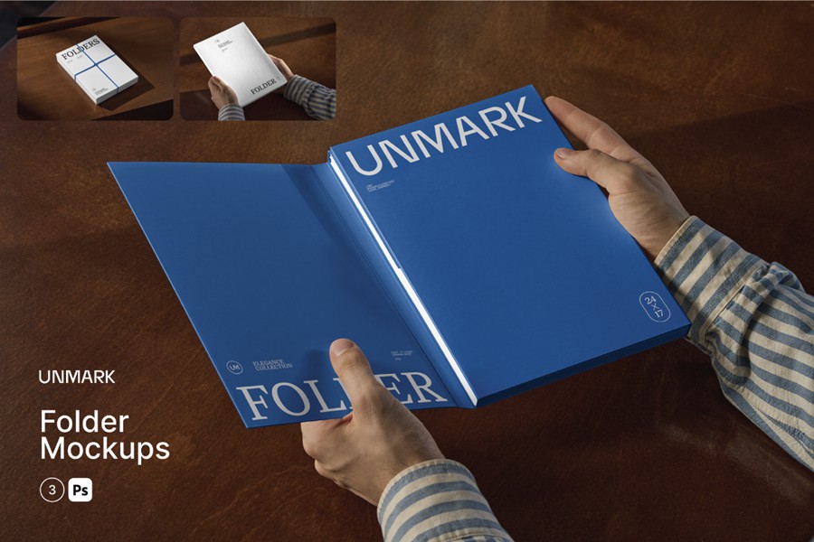 3款极简手持文件夹档案盒文件盒外观设计展示PSD样机Folder Mockup Pack with Hand 样机素材 第1张-素材湾丨精选海外优质设计素材资源 3款极简手持文件夹档案盒文件盒外观设计展示PSD样机Folder Mockup Pack with Hand 样机素材 sucaiwan.com
