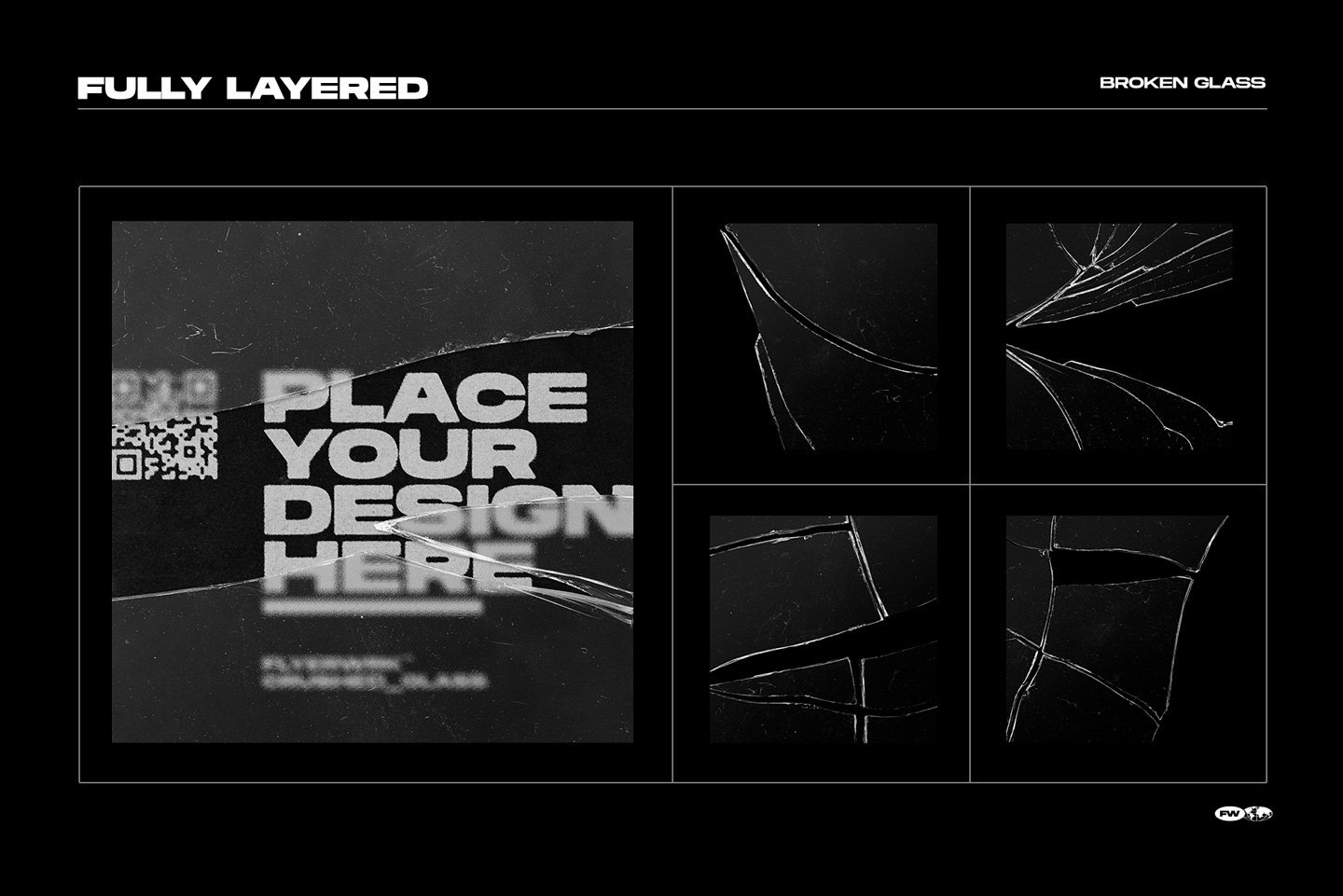 Flyerwrk Broken Glass Textures 破碎玻璃灰尘透明纹理高质量Photoshop样机 样机素材 第3张-素材湾丨精选海外优质设计素材资源 Flyerwrk Broken Glass Textures 破碎玻璃灰尘透明纹理高质量Photoshop样机 样机素材 sucaiwan.com