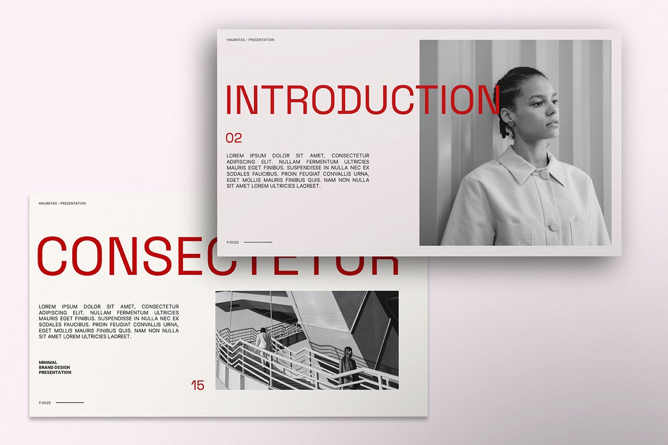 现代优雅品牌营销策划演示文稿设计ppt模版 Hauratag Powerpoint Presentation 幻灯图表 sucaiwan.com