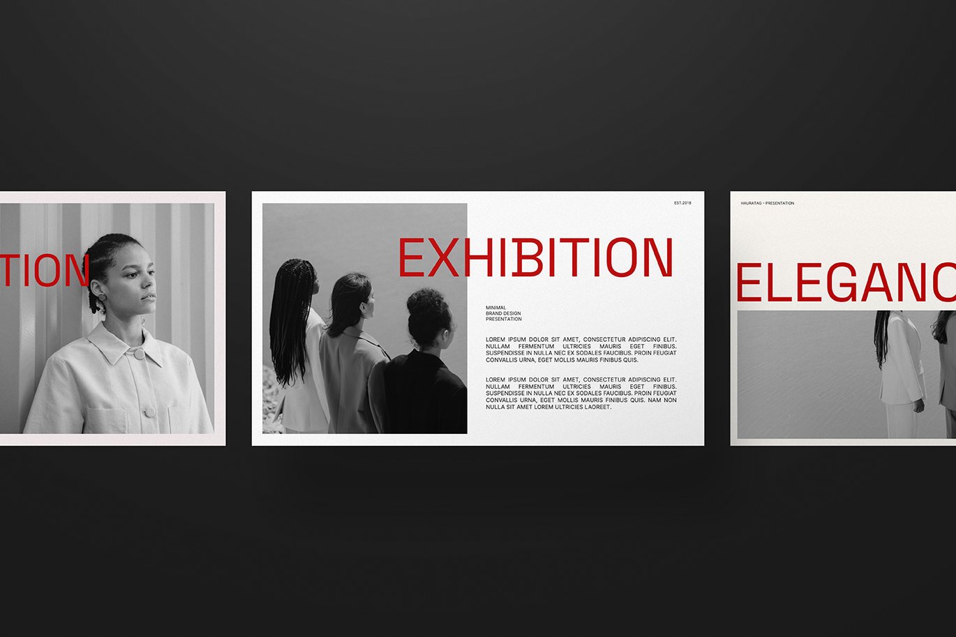 现代优雅品牌营销策划演示文稿设计ppt模版 Hauratag Powerpoint Presentation 幻灯图表 sucaiwan.com