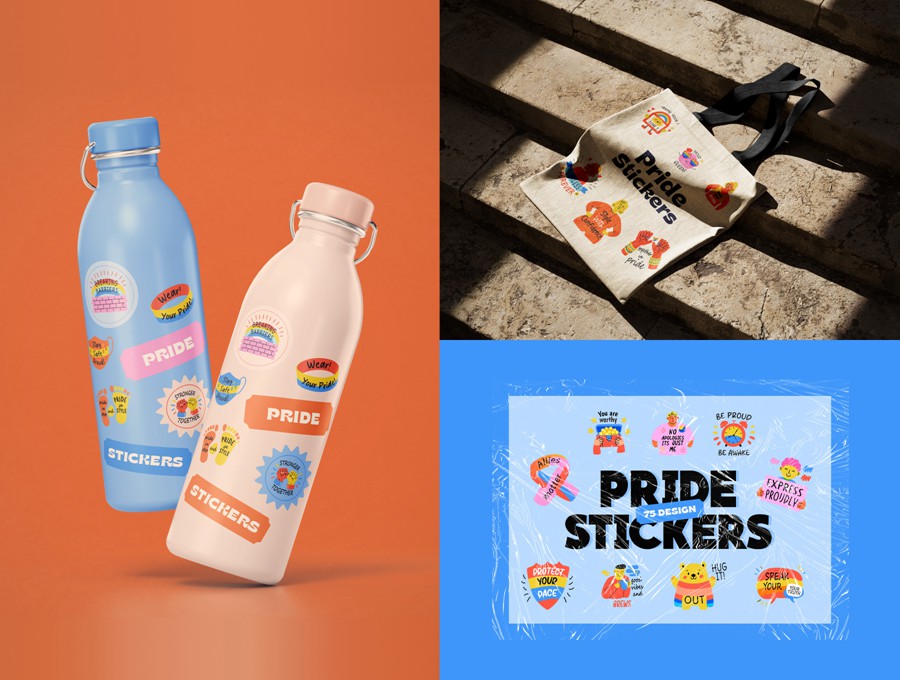 80款可爱卡通趣味奖励激励胜利庆祝手绘矢量插图插画标签贴纸设计Ai/Figma/Png格式素材 Pride Stickers Collection 图片素材 第4张-素材湾丨精选海外优质设计素材资源 80款可爱卡通趣味奖励激励胜利庆祝手绘矢量插图插画标签贴纸设计Ai/Figma/Png格式素材 Pride Stickers Collection 图片素材 sucaiwan.com