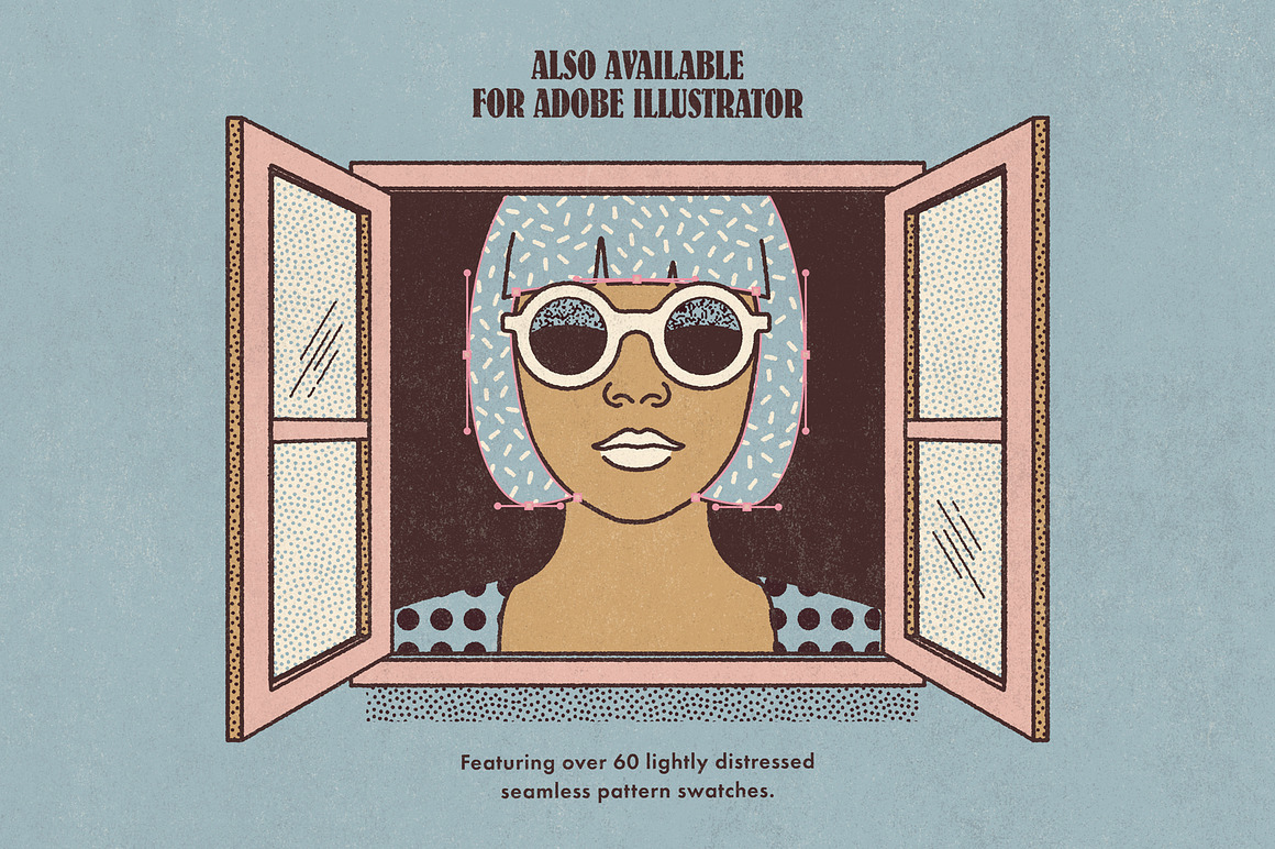 60+复古磨损波点半调颗粒绘画无缝图案矢量纹理肌理PS笔刷预设套装Lithotone for Photoshop 笔刷资源 第10张-素材湾丨精选海外优质设计素材资源 60+复古磨损波点半调颗粒绘画无缝图案矢量纹理肌理PS笔刷预设套装Lithotone for Photoshop 笔刷资源 sucaiwan.com