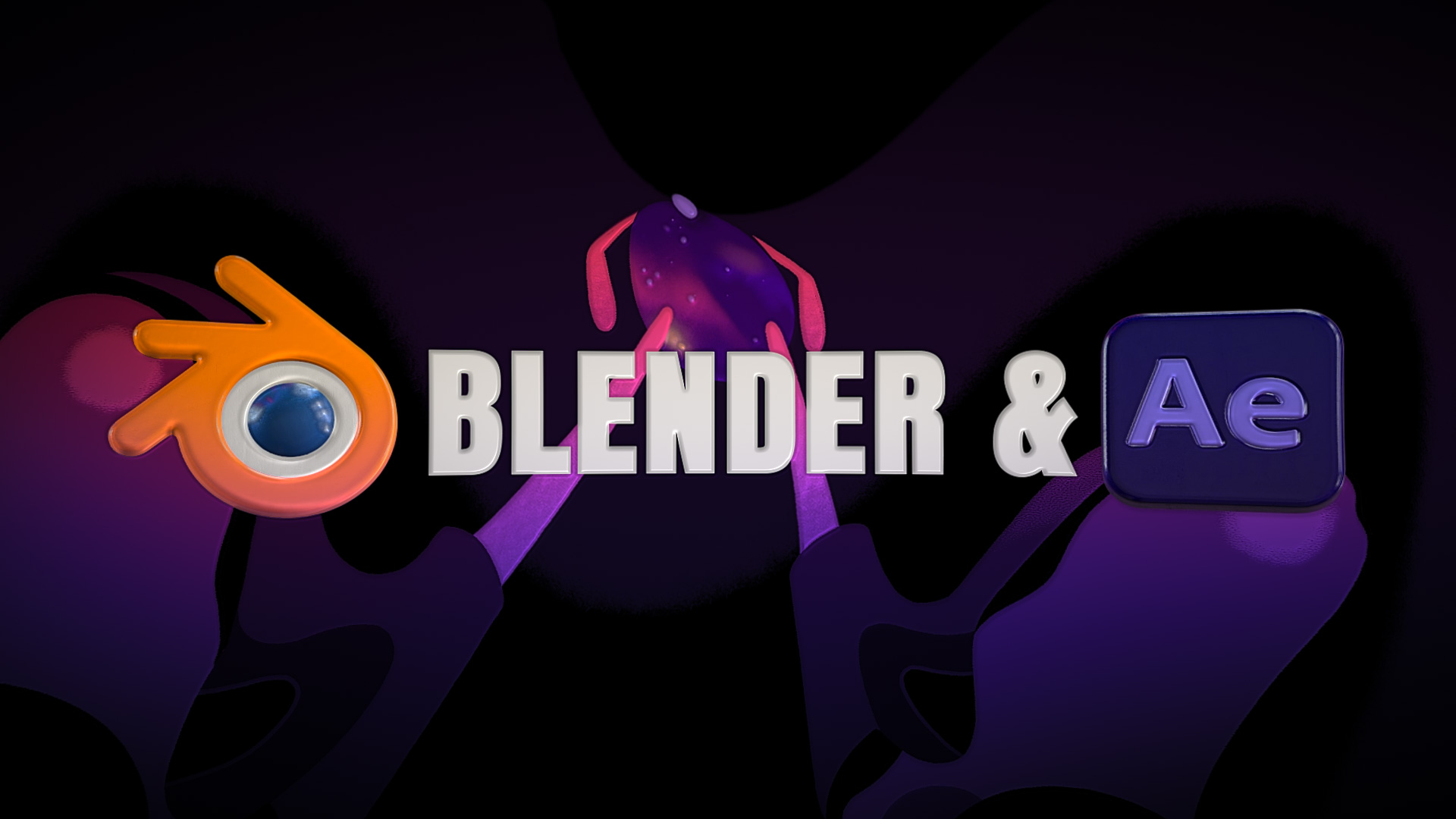 大师课程：全新Blender和AE动态3D动画设计完整工作流程 Blender & After Effects Online Course - Motion Design School , sucaiwan.com