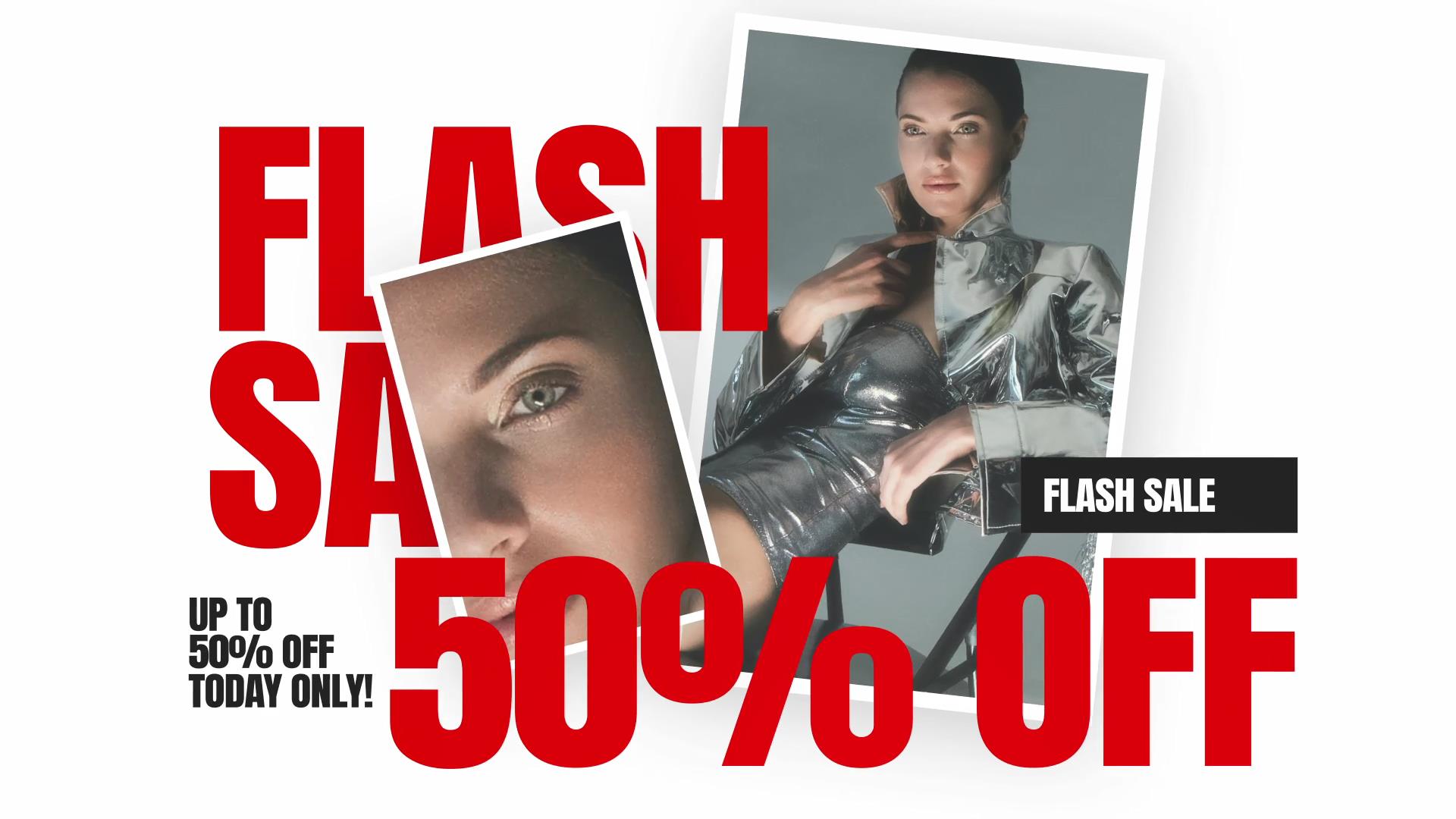 PR模板：6个服装品牌折扣促销活动文字标题排版宣传片头 Flash Sale Animated Templates For After Effects 影视音频 sucaiwan.com