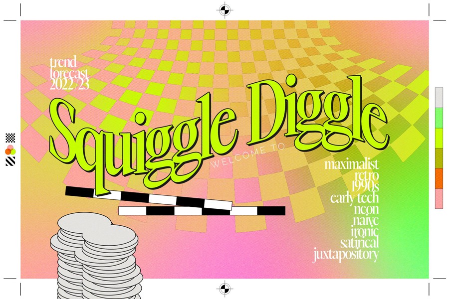 Postmodern Squiggle Vector Clipart 复古后现代波浪形PNG、AI矢量图抽象形状剪贴画 图片素材 sucaiwan.com