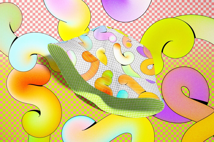 Postmodern Squiggle Vector Clipart 复古后现代波浪形PNG、AI矢量图抽象形状剪贴画 图片素材 sucaiwan.com