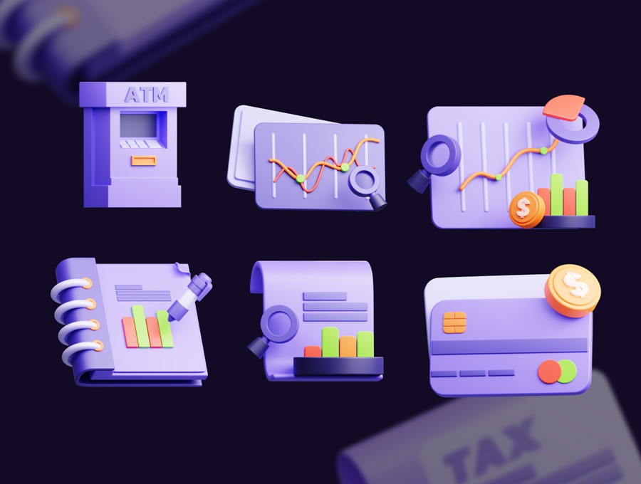 15款3D立体质感高级财务货币理财金融插图图标Icons设计Blender/PNG/FBX格式素材 Financial tool 3D Illustrations set 图标素材 第6张-素材湾丨精选海外优质设计素材资源 15款3D立体质感高级财务货币理财金融插图图标Icons设计Blender/PNG/FBX格式素材 Financial tool 3D Illustrations set 图标素材 sucaiwan.com