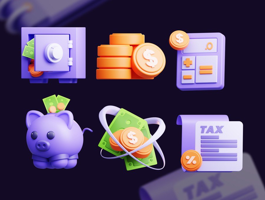 15款3D立体质感高级财务货币理财金融插图图标Icons设计Blender/PNG/FBX格式素材 Financial tool 3D Illustrations set 图标素材 第5张-素材湾丨精选海外优质设计素材资源 15款3D立体质感高级财务货币理财金融插图图标Icons设计Blender/PNG/FBX格式素材 Financial tool 3D Illustrations set 图标素材 sucaiwan.com