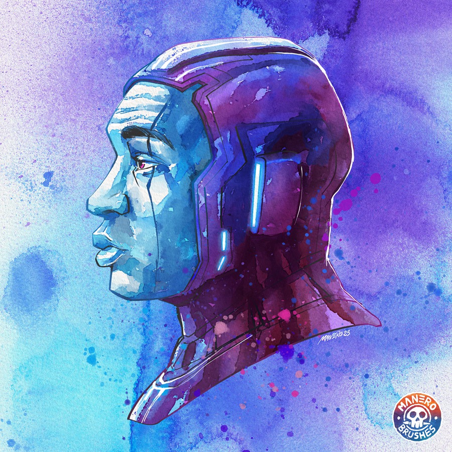 86款逼真水彩喷墨墨滴硬边绘画Procreate笔刷画笔+水彩背景图片 The Watercolor Experience Brush Set for Procreate 笔刷资源 sucaiwan.com