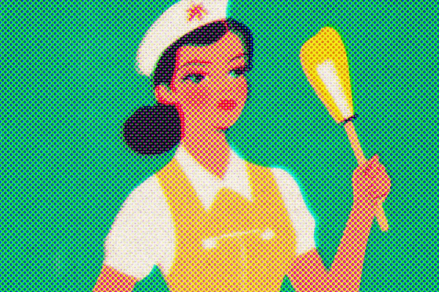 复古半调波点波普颗粒打印印刷纸张肌理叠加PSD特效样机Halftone Retro Print Effect 插件预设 sucaiwan.com