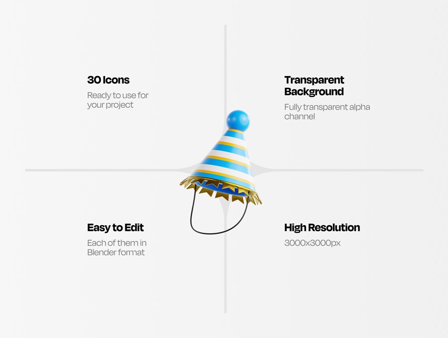 30款3D趣味2025新年跨年庆祝icon图标PNG插画插图Blender模型设计套装New Year 2025 3D Illustration 图标素材 第2张-素材湾丨精选海外优质设计素材资源 30款3D趣味2025新年跨年庆祝icon图标PNG插画插图Blender模型设计套装New Year 2025 3D Illustration 图标素材 sucaiwan.com