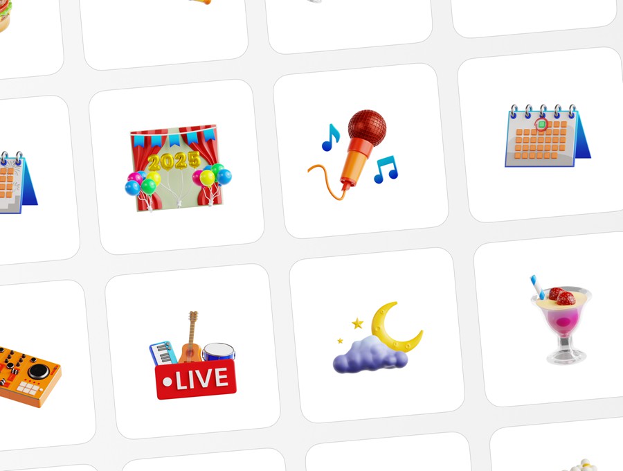 30款3D趣味2025新年跨年庆祝icon图标PNG插画插图Blender模型设计套装New Year 2025 3D Illustration 图标素材 第6张-素材湾丨精选海外优质设计素材资源 30款3D趣味2025新年跨年庆祝icon图标PNG插画插图Blender模型设计套装New Year 2025 3D Illustration 图标素材 sucaiwan.com