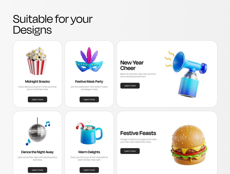 30款3D趣味2025新年跨年庆祝icon图标PNG插画插图Blender模型设计套装New Year 2025 3D Illustration 图标素材 第3张-素材湾丨精选海外优质设计素材资源 30款3D趣味2025新年跨年庆祝icon图标PNG插画插图Blender模型设计套装New Year 2025 3D Illustration 图标素材 sucaiwan.com