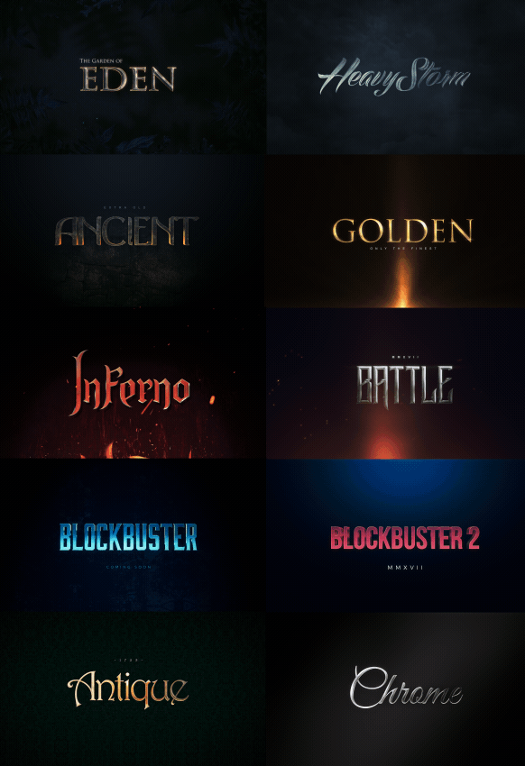 AE模板-大气三维文字标题动画 10 Cinematic Titles 影视音频 sucaiwan.com