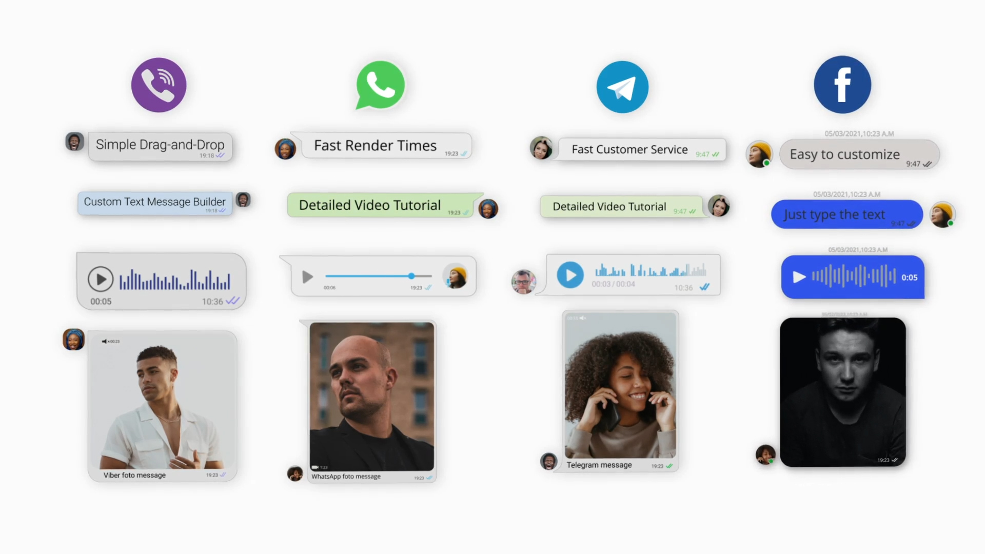 11个达芬奇模板 - 地点定位标题、文本突出显示、字幕标题、Emoji表情符号、短信消息动画工具包 DaVinci Resolve 11合1模板预设插件 影视音频 sucaiwan.com