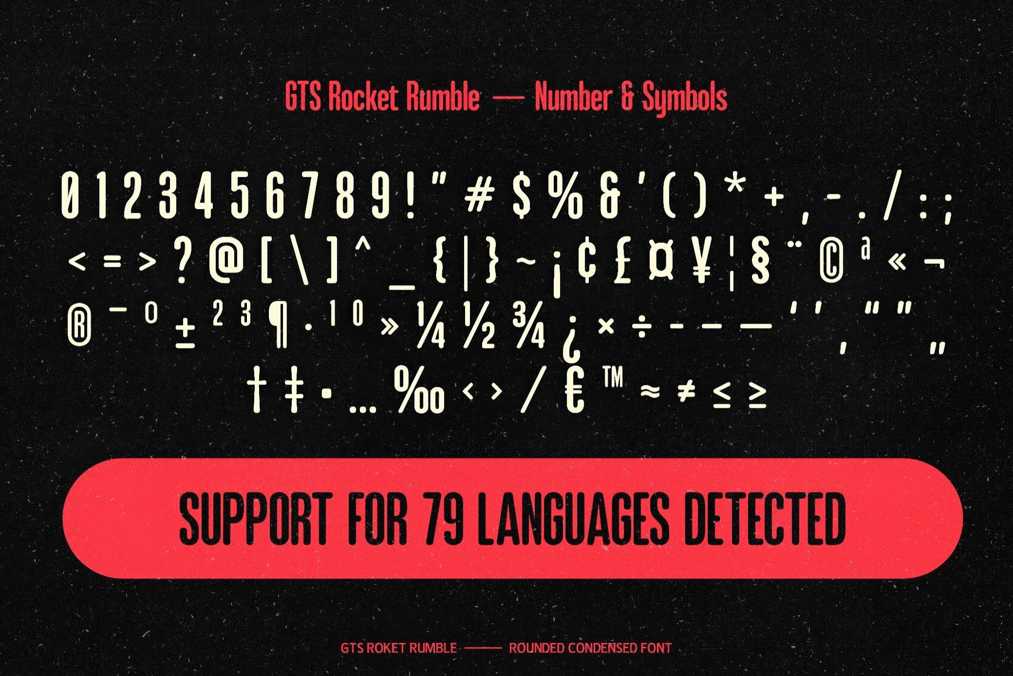复古霓虹灯效果游戏海报徽标设计无衬线英文字体安装包 GTS Rocket Rumble — Retro Condensed Font 设计素材 sucaiwan.com