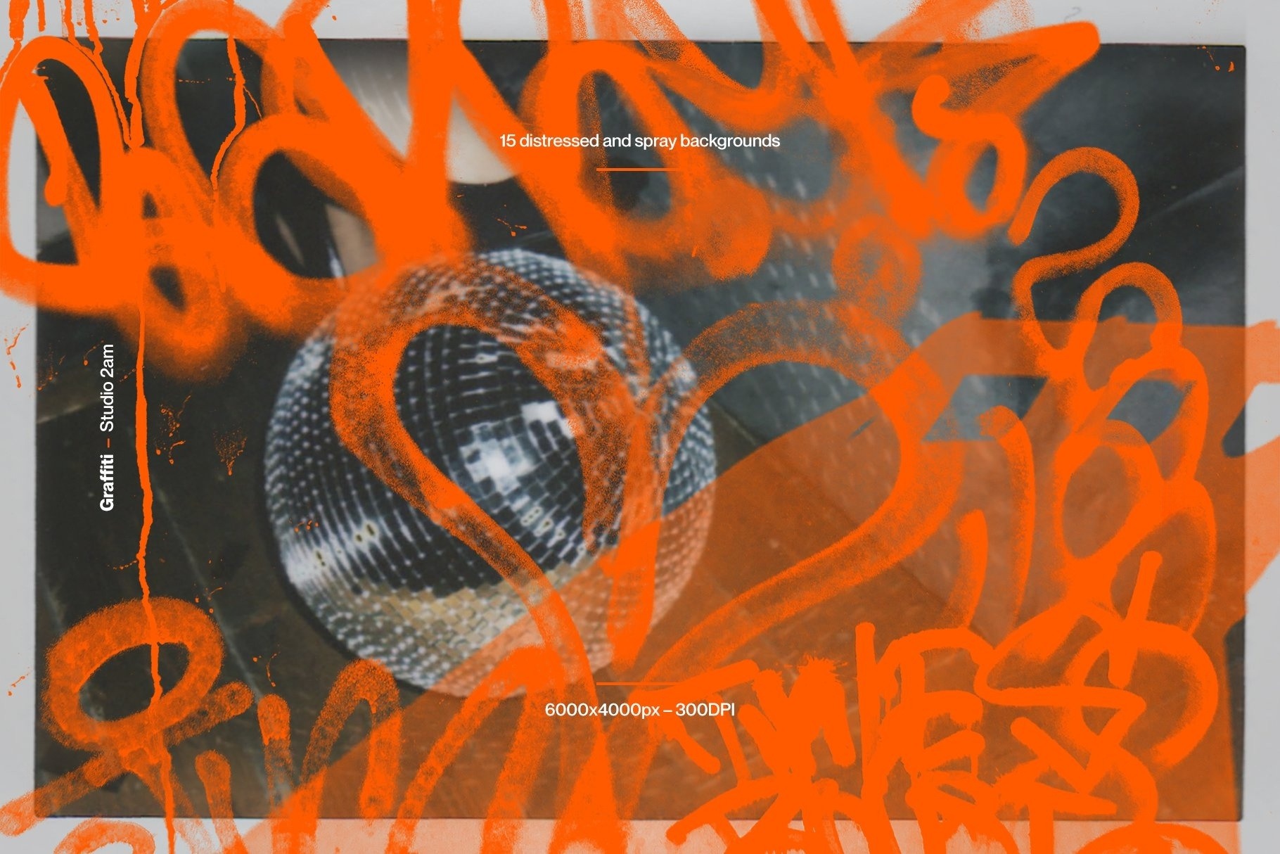 Graffiti - 75 Grunge Spray Textures 70多种涂鸦标记背景照片海报设计PNG透明叠加层 图片素材 sucaiwan.com
