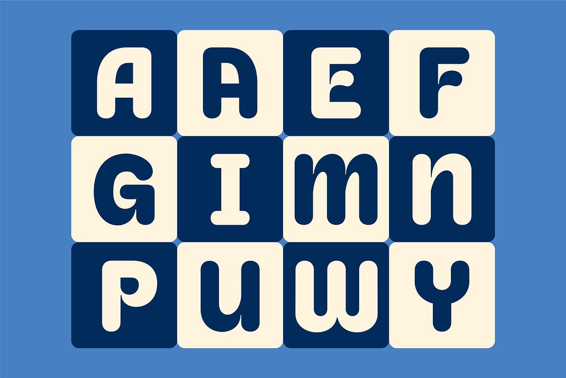 复古趣味卡通圆润70年代老式标题排版英文西文无衬线字体Gremont — Rounded Font 设计素材 sucaiwan.com