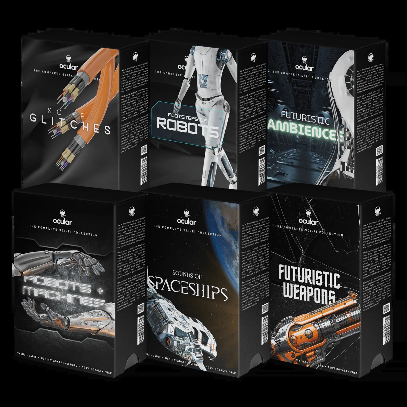 六套523种顶级科幻电影级音效宇宙飞船、机器人未来氛围音效合集 OcularSounds - THE COMPLETE Sci-Fi COLLECTION 影视音频 第1张-素材湾丨精选海外优质设计素材资源 六套523种顶级科幻电影级音效宇宙飞船、机器人未来氛围音效合集 OcularSounds - THE COMPLETE Sci-Fi COLLECTION 影视音频 sucaiwan.com