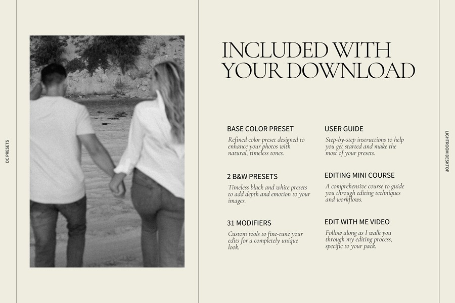 情绪朦胧微妙电影感人像婚礼摄影LR调色预设 DC Presets: Pack Five 插件预设 第7张-素材湾丨精选海外优质设计素材资源 情绪朦胧微妙电影感人像婚礼摄影LR调色预设 DC Presets: Pack Five 插件预设 sucaiwan.com