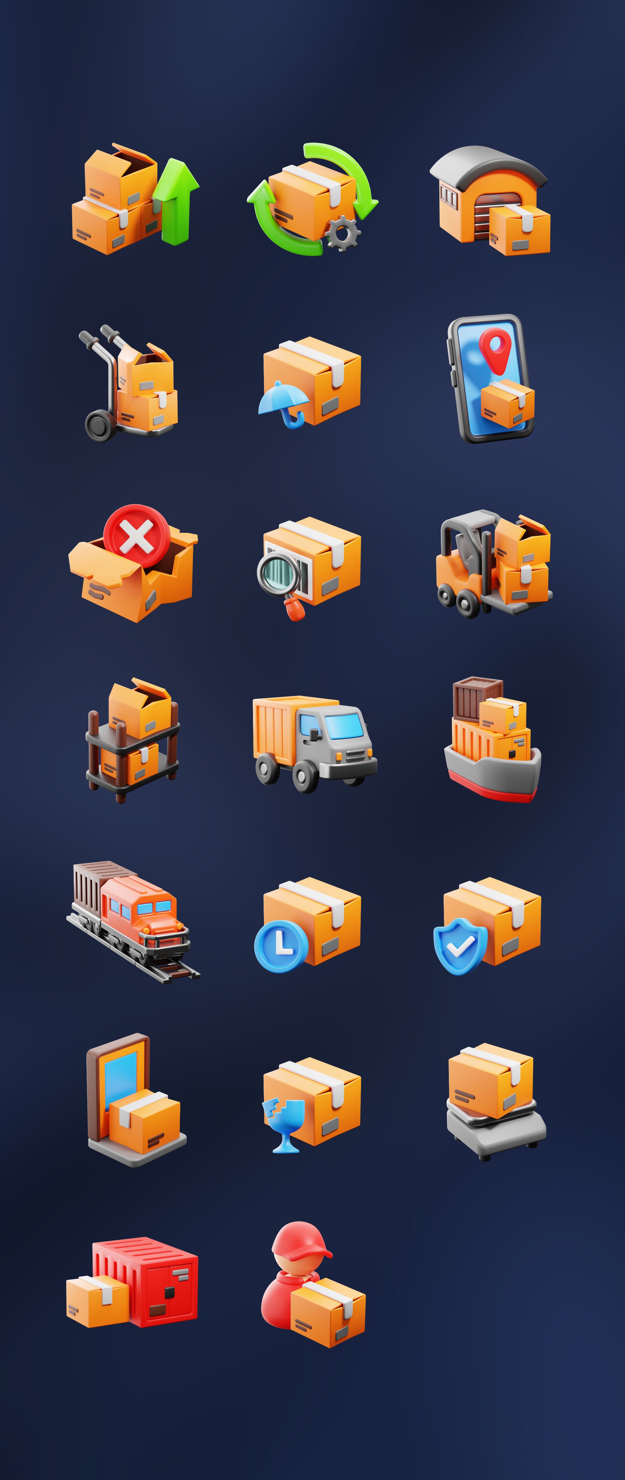 20款高级快递物流配送送货3D插图图标Icons设计Blender/PNG格式素材 3D Logistics 图标素材 第7张-素材湾丨精选海外优质设计素材资源 20款高级快递物流配送送货3D插图图标Icons设计Blender/PNG格式素材 3D Logistics 图标素材 sucaiwan.com