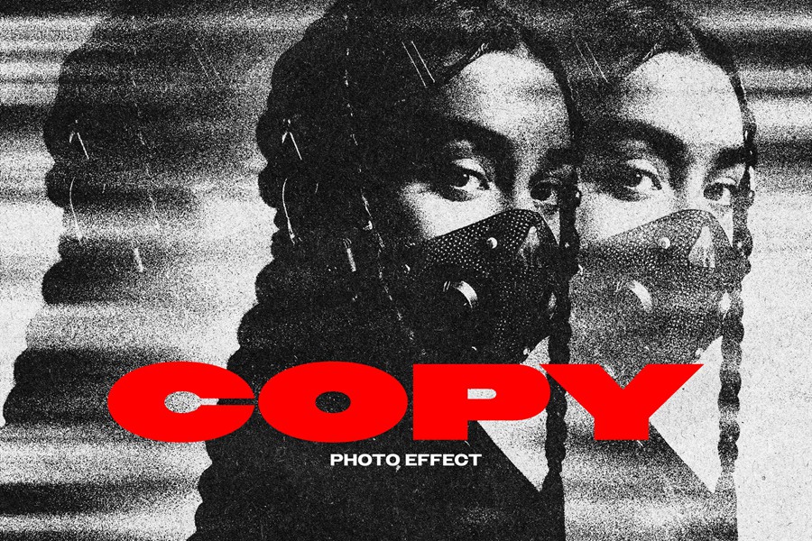 复古黑白颗粒噪点扭曲故障重影PSD特效样机Incorrect copy photo effect 插件预设 第1张-素材湾丨精选海外优质设计素材资源 复古黑白颗粒噪点扭曲故障重影PSD特效样机Incorrect copy photo effect 插件预设 sucaiwan.com
