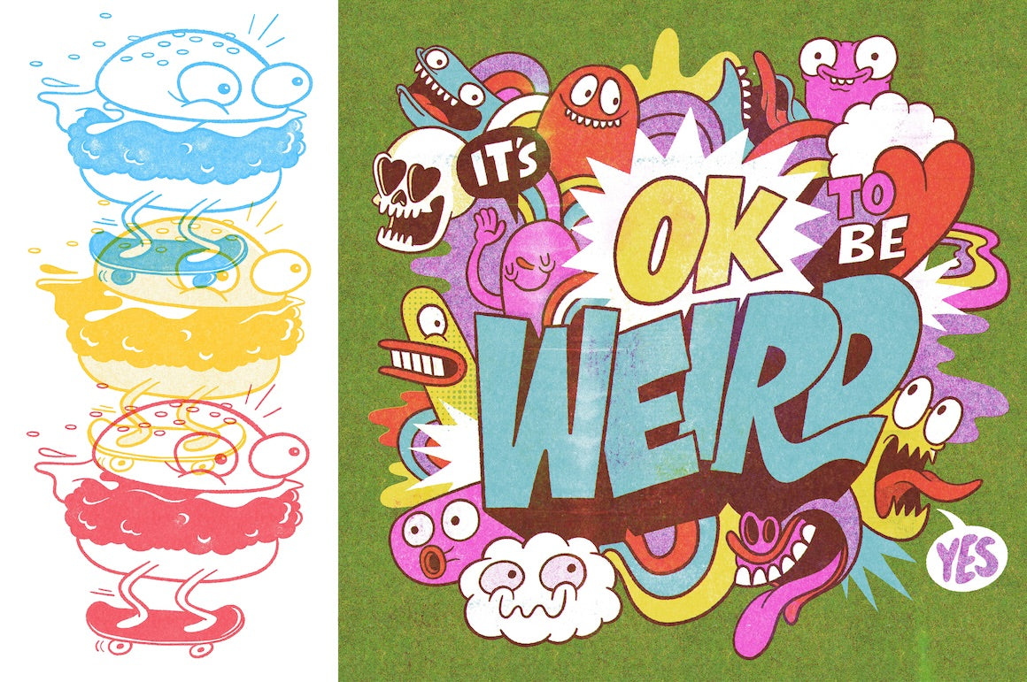 90年代复古半调颗粒勾线上色特效水墨铅笔钢笔专业手绘插画Procreate笔刷纸张肌理纹理设计套装RSCO and Chris Piascik The Chris Piascik Pack for Procreate , 第4张-素材湾丨精选海外优质设计素材资源 90年代复古半调颗粒勾线上色特效水墨铅笔钢笔专业手绘插画Procreate笔刷纸张肌理纹理设计套装RSCO and Chris Piascik The Chris Piascik Pack for Procreate , sucaiwan.com