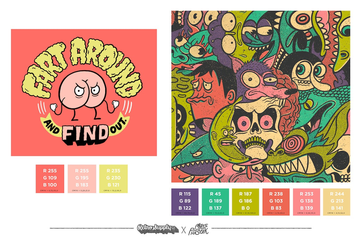 90年代复古半调颗粒勾线上色特效水墨铅笔钢笔专业手绘插画Procreate笔刷纸张肌理纹理设计套装RSCO and Chris Piascik The Chris Piascik Pack for Procreate , 第21张-素材湾丨精选海外优质设计素材资源 90年代复古半调颗粒勾线上色特效水墨铅笔钢笔专业手绘插画Procreate笔刷纸张肌理纹理设计套装RSCO and Chris Piascik The Chris Piascik Pack for Procreate , sucaiwan.com