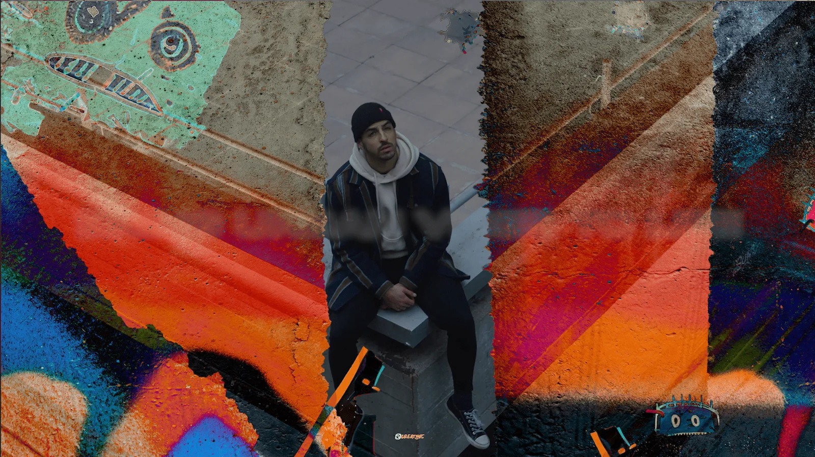 复古创意涂鸦街头艺术混合媒体叠加转场过渡视频素材+音效 Overlay - Creative Graffiti - Overlays & Transitions Pack 影视音频 sucaiwan.com