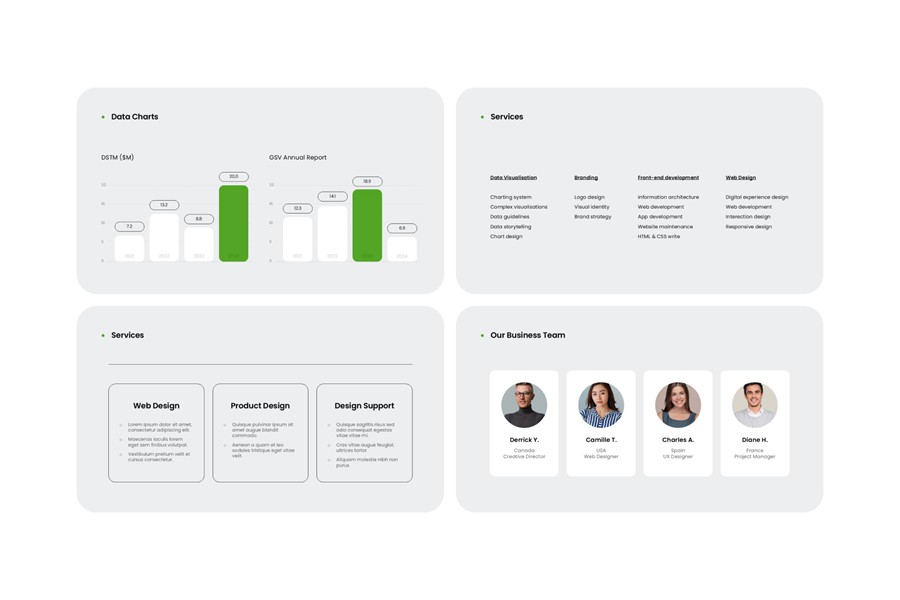 50+项目策划提案年度报表简报图文排版设计PPT/Keynote模板素材 S1mple Presentation Template 幻灯图表 sucaiwan.com